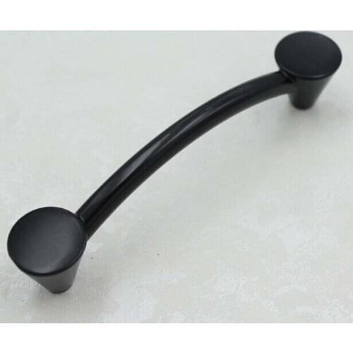 96mm kitchen cabinet drawer handle black dresser cupbord door pull 3.8" modern simple style furniture hardware handles knob