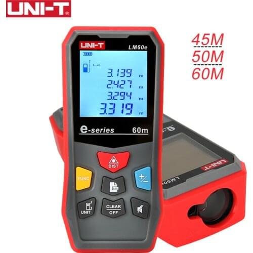 UNI-T Handheld Mini Distance Meter Laser Rangefinder Digital LCD Measurement Tape Diastimeter Measure 45M 50M 60M LM45E