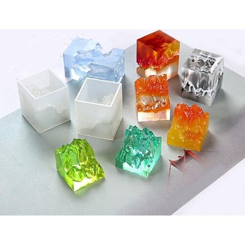 Resin Jewelry Moulds Snow Mountain Peak Broken Mountain Ocean Micro Landscape Silicone Mold