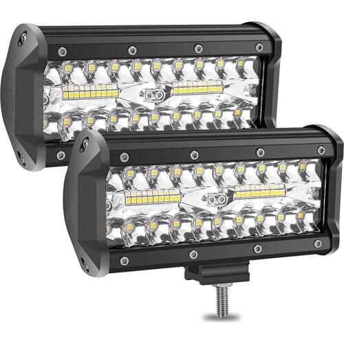 7 "2 PC 240 W 24000 LM Led light pod combination driving light spot truck trailer pickup truck