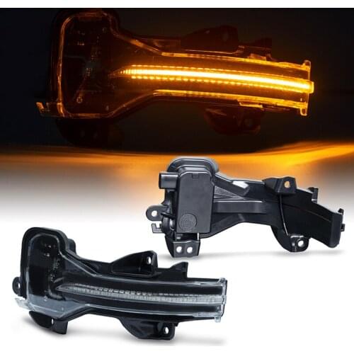2Pcs LED Dynamic Mirror Turn Signal Light Flowing Water Blinker For Honda Accord CR-V XRV HR-V JAZZ Fit Odyssey Elysion Spirior