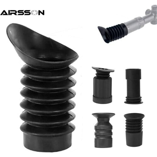 Tactical Flexible Rifle Scope Ocular Rubber Recoil Cover Eye Cup Eyepiece Protector Eyeshade Airsoft Hunting Scope Lens Cover