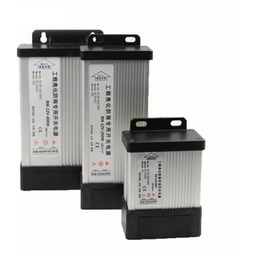 Led Driver Transformer Power Supply Adapter AC 220v to DC 12V 5a 10a 25a Rainproof for 5050 3528 5630 led strip Outdoor lighting