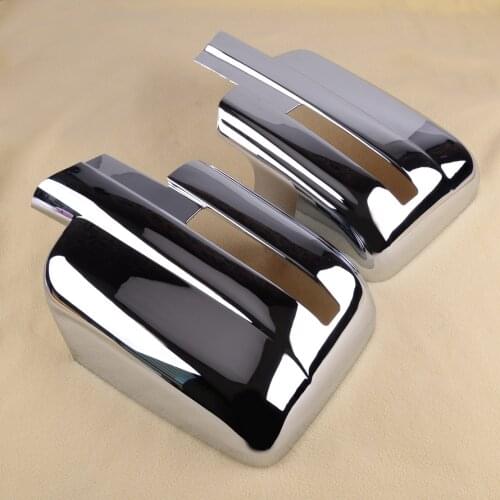 CITALL 2Pcs Triple Chrome Side Mirror Cover Trim Fit for Ford F150 2009 2010 2011 2012 2013 2014