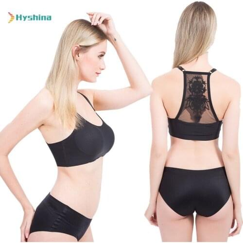 Girls Comfortable and Breathable Sports Underwear Women Sexy Fashion Simple Lace Back Wrapped Chest No Steel Ring Bra