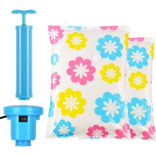 Thickened Vacuum Storage Bags for Clothes Organizer Bag with Hand Pump Electric Pump Compressed Travel Saving Space Bags Package