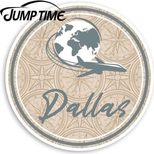 Jump Time Dallas Texas Vinyl Stickers America USA Sticker Laptop Luggage Decal Decor Window Bumper Waterproof