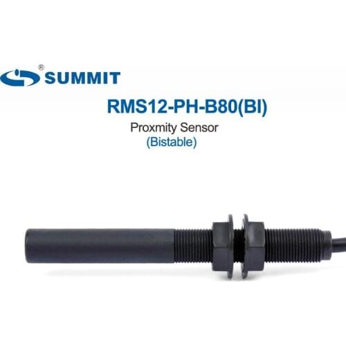SUMMIT RMS12-PH-B80 elevator lift floor leveling half threaded cylindrical bistable proximity magnetic reed switch sensor