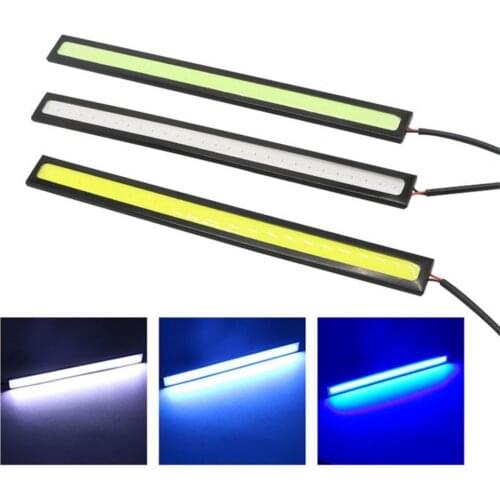 2Pcs Universal Car Headlight Signal Lamp LED 28 Lights Ultra-thin Waterproof COB Daytime Running Light for Auto Modification