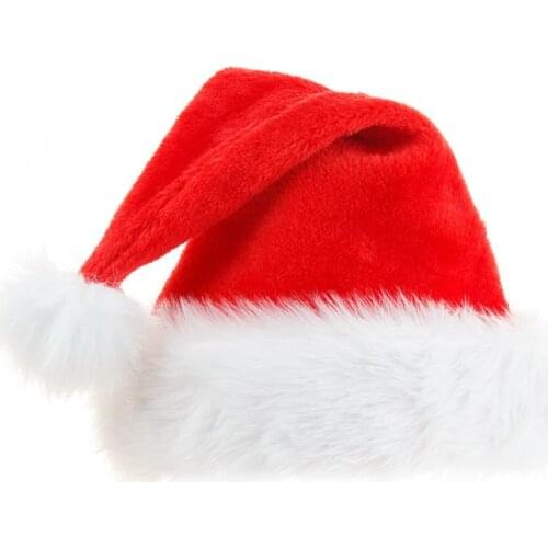 2021 Fluffy Santa Hat Christmas Party Hat Parade Celebration Hat Christmas Gift Christmas Ornaments