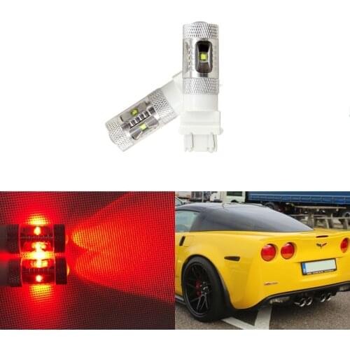 2x 3157-SCK 3057 T25 3157 Projector Canbus Led Tail Brake Light Bulbs For Chevrolet Chevy Corvette C6 2005-2013