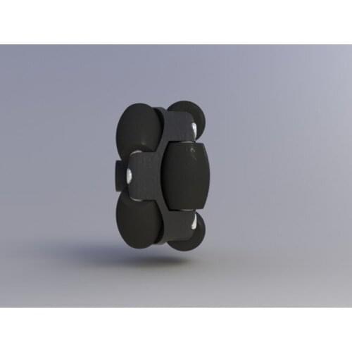 38mm (1.5 Inch) Double Plastic Omni Wheel Universal (Compatible With Servo Motor)14184 Diy Wheeled Robotic Car Chassis DIY RC