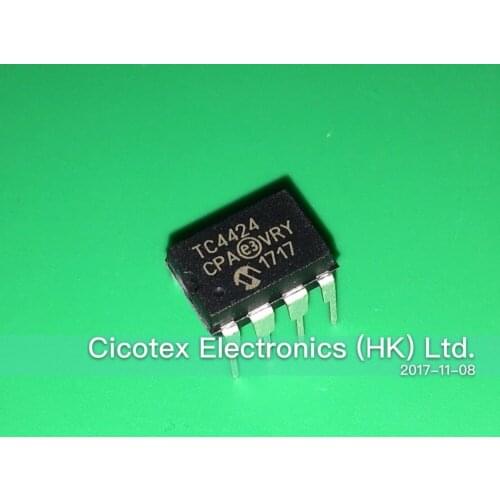 5pcs/lot TC4424CPA DIP8 IC MOSFET DVR 3A DUAL HS 8-DIP TC4424 CPA