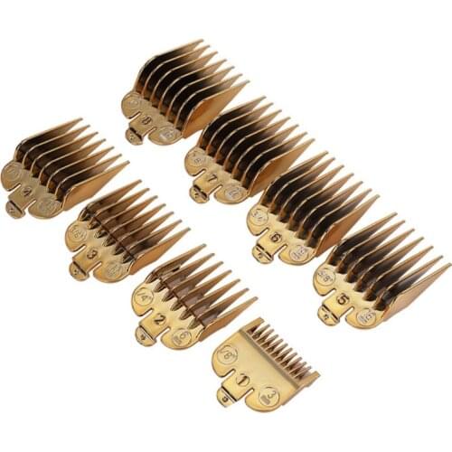 8Pcs Professional Hair Clipper Limit Comb Guide Attachment Barber Replacement 50JF