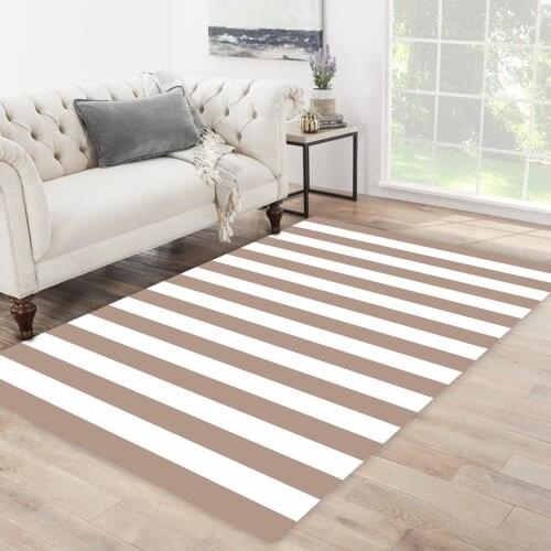 White grey color grey rectangle stripe patterned modern carpet kitchen living room bedroom rug free shipping soft textured carpe