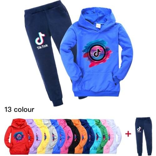 TIK TOK Kids Hoodies Tracksuit for Boys Girls Games Character Costume Long Sleeve Cartoon Cotton Sweatshirt Clothes