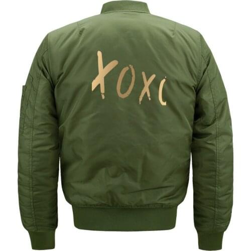 Kawaii Korean Boy Band EXO XOXO Aesthetic Print Bomber Jacket for Women and Men Cute Girls Kpop Fans Quilted Bomber Jackets