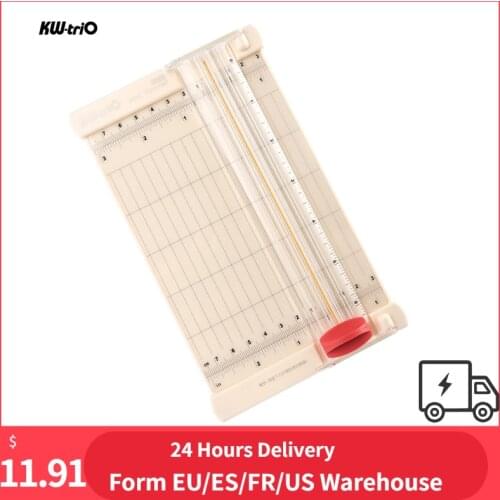 KW-trio Mini Portable Paper Cutter Craft Paper Trimmer 6.3 Inch Cutting Length with Straight Cutter Scale Design for Paper Photo