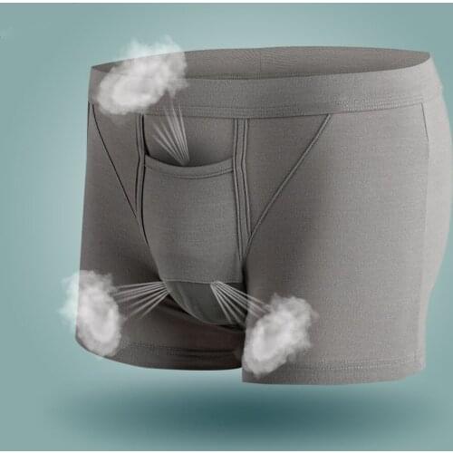 Fashion Men Boxers Shorts Modal Comfort Mens Panties Male Underpants Breathable Soft pocket Man Underwear