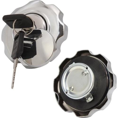 Motorcycle Universal Aluminium Fuel Gas Tank Cap Cover Lock Set For Honda CG125 CG 125 Cafe Racer