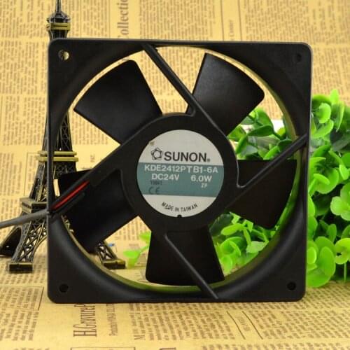 Original authentic FOR SUNON Jianzhan KDE2412PTB1-6A DC24V 6.0W 12 cm cooling fan