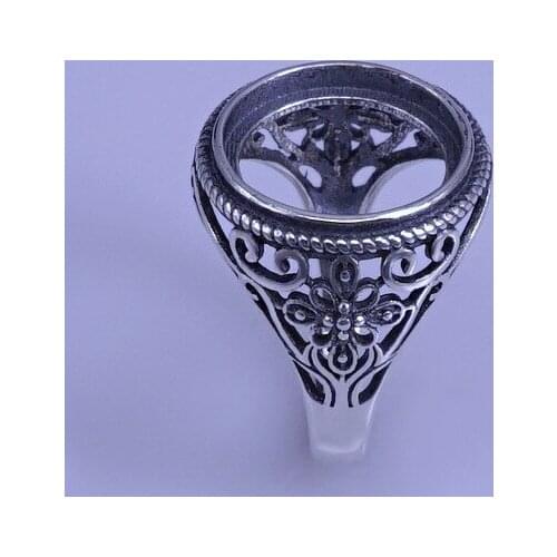 14*14mm 925 STERLING SILVER women Semi Mount Bases Blanks base blank Pad VINTAGE rings rings Setting set jewelry gift diy A2575