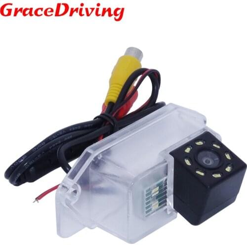 Supply from stock car rear view camera bring 8 led and 170 glass lens angle rainproof suitable for Mitsubishi lancer