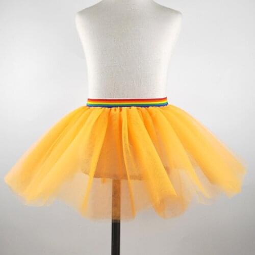 Roseo 3 Layers Simple Transparent Girl Skirts Tutu Kids Princess Party Skirt Children Clothing Ball Gown Miniskirt New Dress