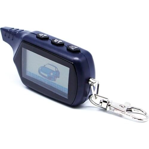 Russian Version Keychain B9 Starline LCD Remote Controller For Two Way Car Alarm Starline B9 Twage Keychain alarm auto