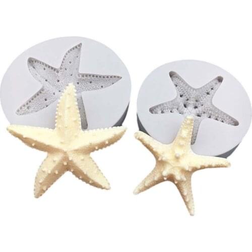 DIY Sea Conch Starfish Shell Fondant Cake Candy Silicone Molds Creative Chocolate Mold Cake Decoration Tools