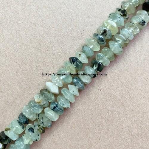 2lots more 10% off ! Semi-precious Stone Irregular Faceted Rondelle Green Prehnite 7" Loose Beads 6x11mm For Jewelry Making