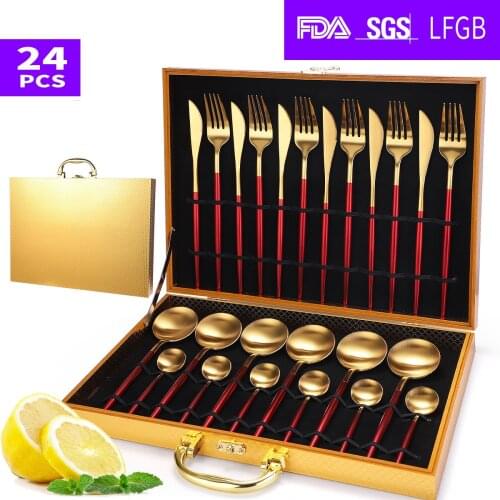 HEYI 2021 Stainless Steel Dinnerware Spoon Gold Spoon Cubiertos Cubiertos De Acero Inoxidable Spoon and Fork Set YSH