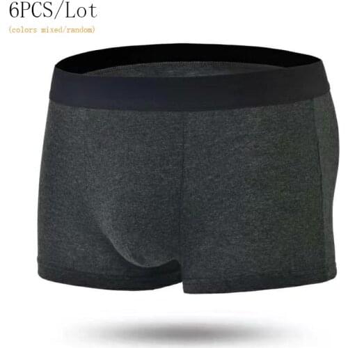 6pcs/lot Boxer For Mens Cotton Shorts Panties Underpants105kg Cotton Comfortable Sexy Cueca Hot sale #cmnk1234567890cm waistline