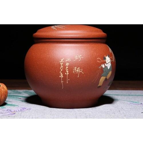 Delight in tea POTS violet arenaceous yixing undressed ore purple clay tea wholesale gift set custom tea pot cylinder