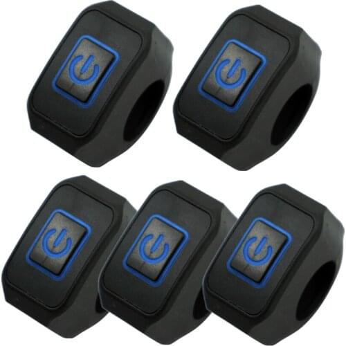 5Pcs/lot 22mm 7/8'' Motorcycle Handlebar Switch Momentry Buttton For Electric Star Kill Waterproof Control Switch Button