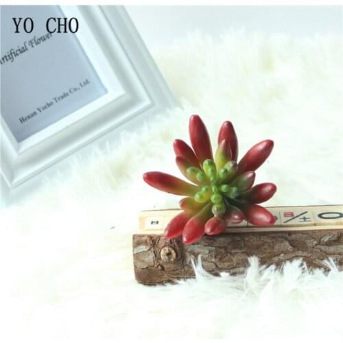 YO CHO 1PC Cheap Artificial Capsicum fruit Succulent Micro Landscape Flower Wall Home Office Decoration DIY Fake Bonsai Plant