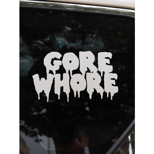 ZTTZDY 18CM*11.1CM Fashion Gore Whore Vinyl Decals Car-styling Car Sticker ZJ2-0285