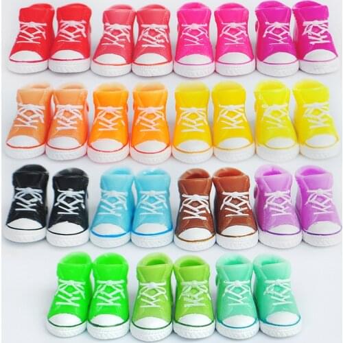 1 Pair 3.2cm Blyth Licca Shoes Doll 1/6 Doll Canvas Shoes for Blyth, Licca, Azone Doll