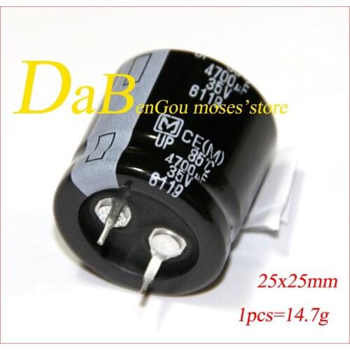 35v 4700uf +/- 20% Capacitance 100% Original New Audio Capacitors Electrolytic Capacitor Radial 25x25mm