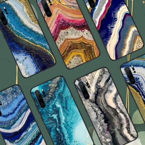 Marble pattern Phone Cases For Huawei honor Mate P 10 20 30 40 Pro 10i 9 10 20 8 x Lite Luxury brand shell funda coque