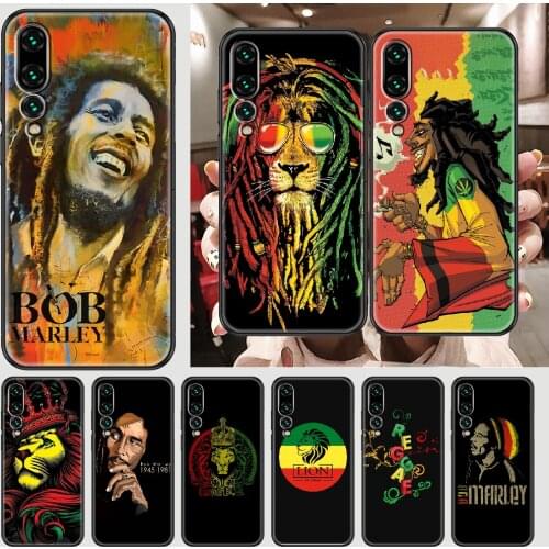 Bob Marley Rock Phone case For Huawei P Mate P10 P20 P30 P40 10 20 Smart Z Pro Lite 2019 black pretty funda art cell cover soft
