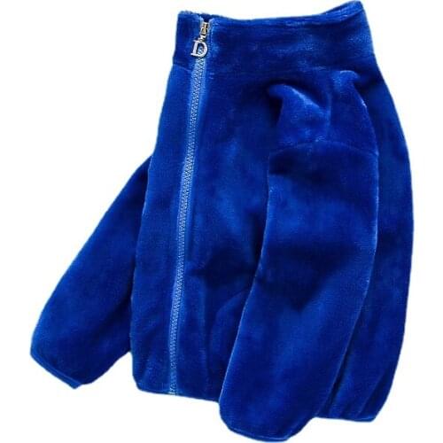 Baby Girls Coral Fleece Jacket Coat Autumn Winter Kids Jacket for Boys Warm Outerwear Coat Velvet Coat Newborn Clothes