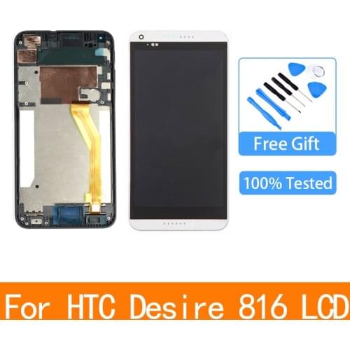 Display For HTC Desire 816 LCD Touch Screen Digitizer with Frame LCD Repair Parts D816