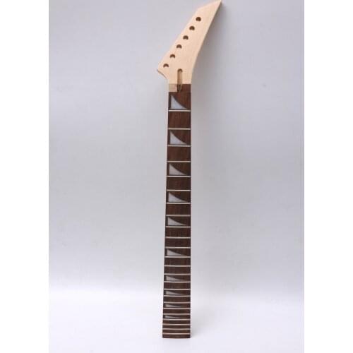 Electric guitar neck 24 fret Maple Rosewood fretboard Solid wood Guitar accessory Truss rod 25.5 inch Guitar parts Replacement