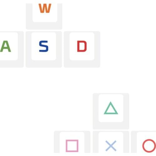 WASD Arrow Keycaps For Cherry Mx Switches Mechanical Gaming Keyboard OEM Profile Sublimation PBT 4pcs White Key Caps