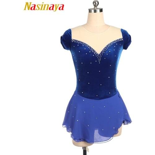 Nasinaya Figure Skating Dress Customized Competition Ice Skating Skirt for Girl Women Kids Patinaje Gymnastics Performance 411
