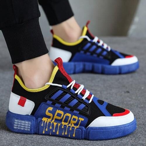 Mens Brand Sneakers Hip Hop Male Shoes Designer Blue Mesh Sports Shoes Breathable Outdoor Fashion Casual Sneakers Men Trainers