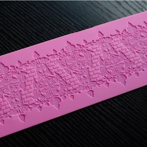 Lace silicone mold 3 d lace mat Sugar lace special tools cortadores de fondant