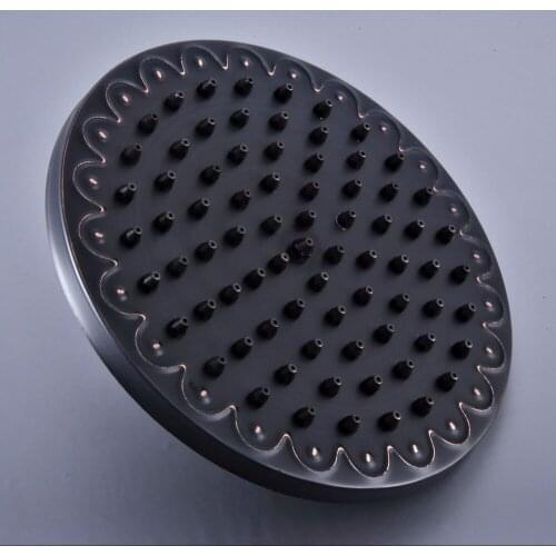 Black Oil Rubbed Brass Rainfall Bathroom Top Spray Rain Shower Head Accessories (Standard G1/2".)dsh244