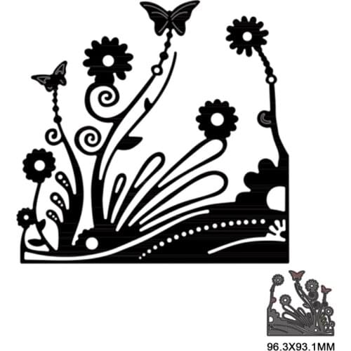 Metal cutting dies blooming flower and butterfly Scrapbook paper card making craft knife mould blade punch stencils dies